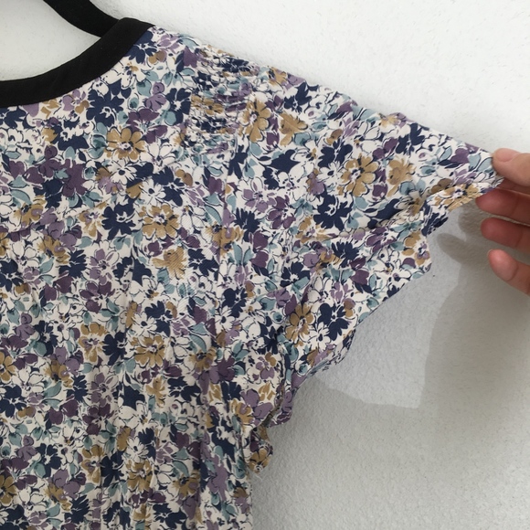 Zara Basic Spring Summer Floral V-neck Dress - Picture 4 of 8